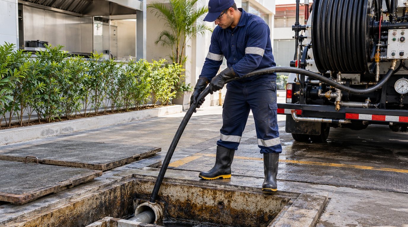Hidrojateamento de Caixa de Gordura em Maceió‑AL