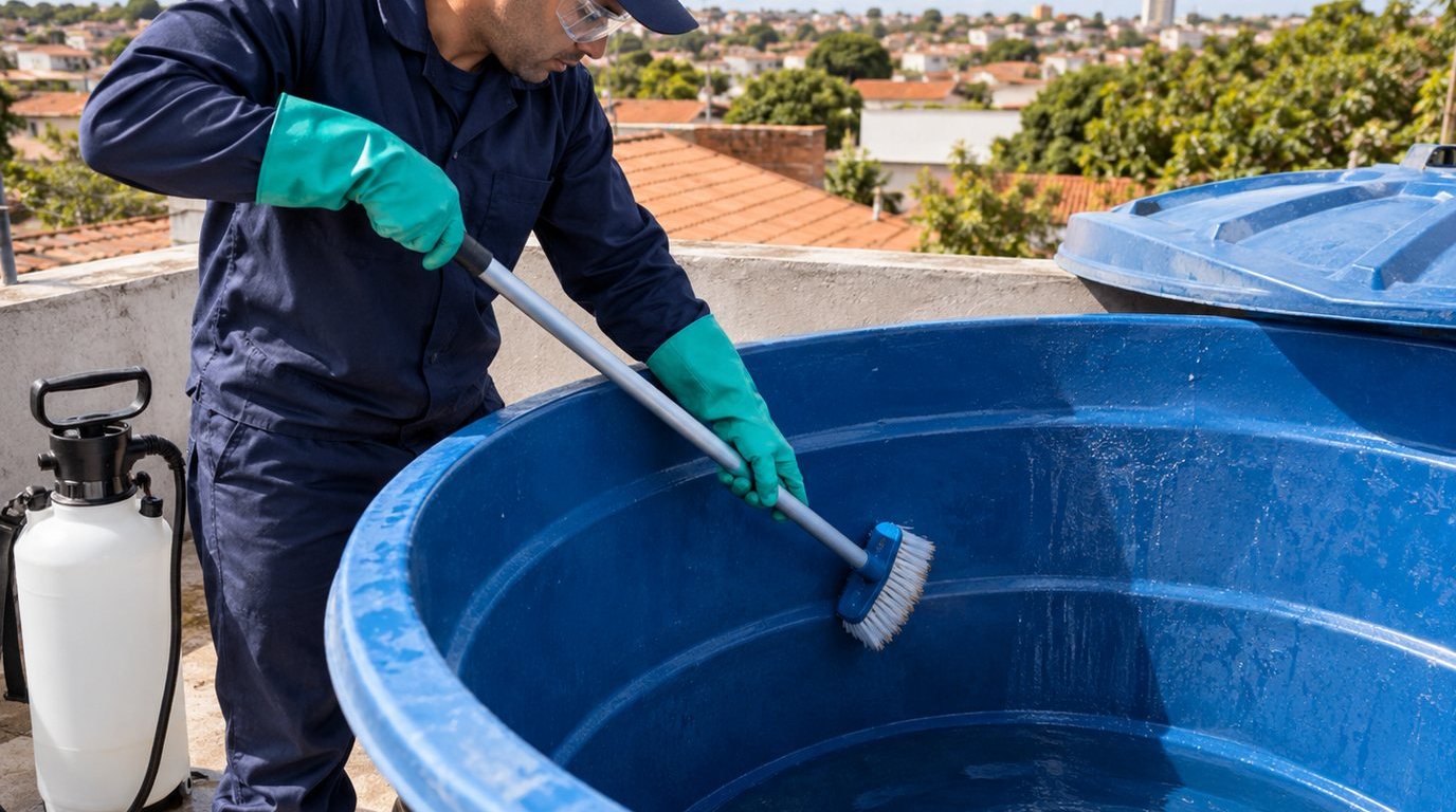 Higienização e Desinfecção da Caixa d'Água em Maceió‑AL