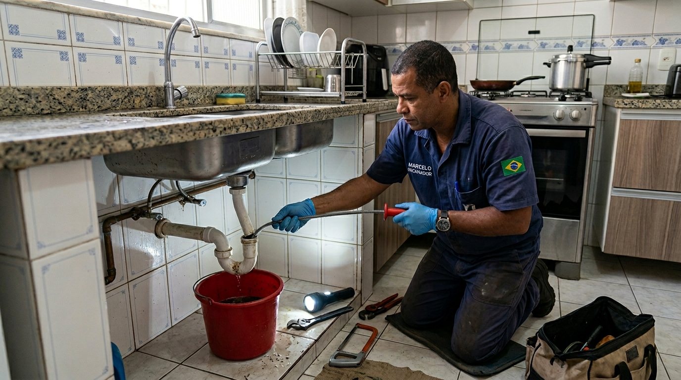 Ligação da Pia da Cozinha em Maceió‑AL