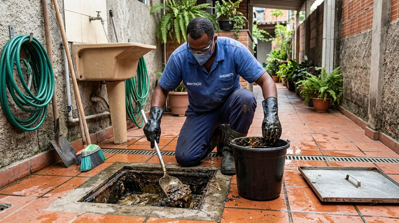 Limpeza de Caixa de Gordura Comercial em Maceió‑AL